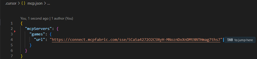 Cursor MCP Configuration File (mcp.json)